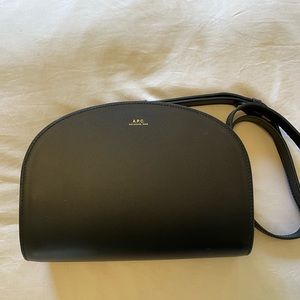 A.P.C. Black Demi Lune bag